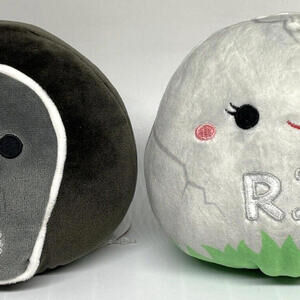 ALVA and FELICE‎ Squishmallow Flip A Mallow 5" Tombstones Halloween 2023 NWT